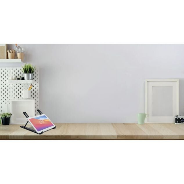 Support r&eacute;glable pour ordinateur et tablette