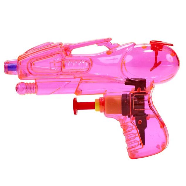 Mini pistolet à eau translucide 11,5x2xH7,5cm (4 pièces)