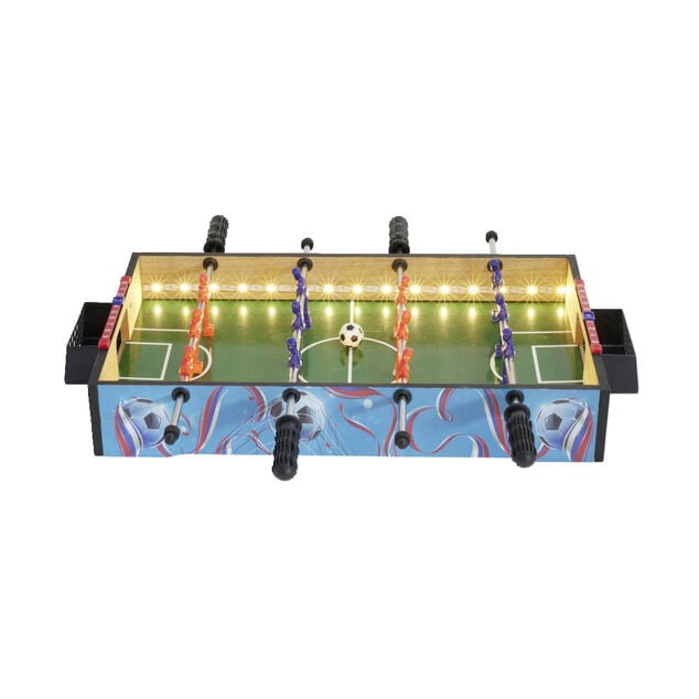 Mini babyfoot de table lumineux en bois pour enfant 51x31cm