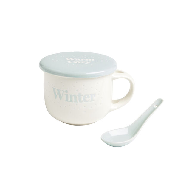 Bol jumbo 62cl avec cuill&egrave;re et couvercle winter