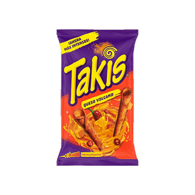 Tortillas roul&eacute;es Takis queso volcano fromage &eacute;pic&eacute; 100gr