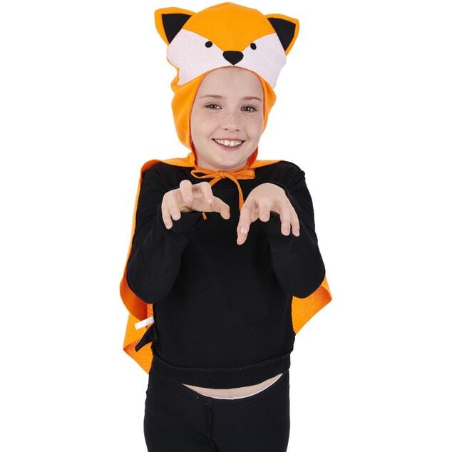 D&eacute;guisement enfant renard cape avec capuche oreilles