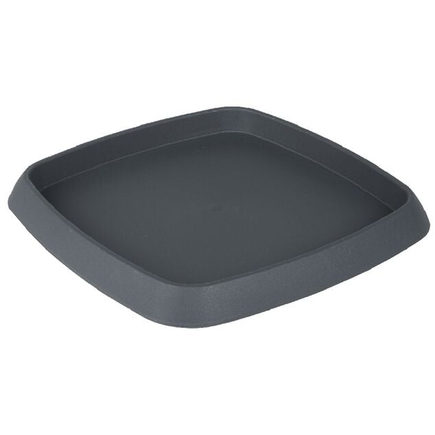 Soucoupe carr&eacute;e pour pot Chorus 15,2 L anthracite