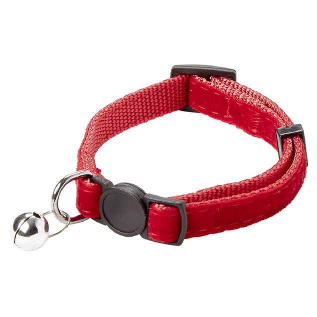 Collier r&eacute;glable pour chat avec grelot
