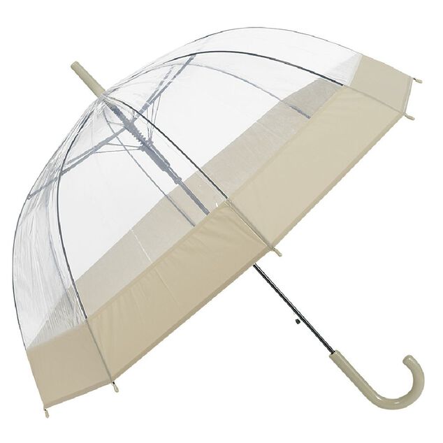 Parapluie canne transparent