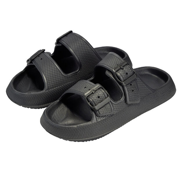 Sandales unisex 2 brides plastique noir 44/45