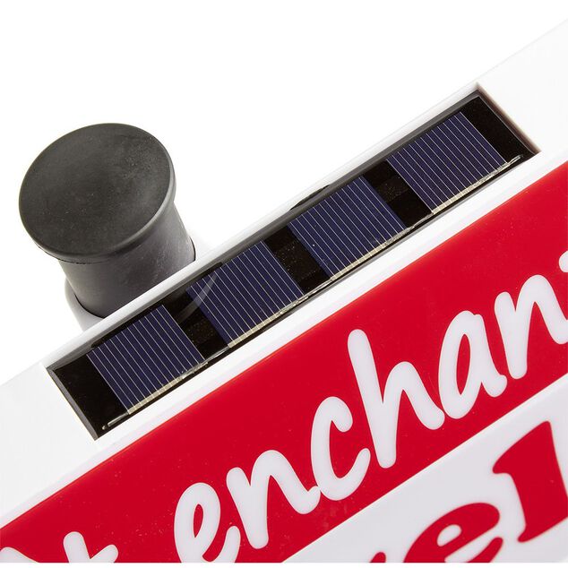 Panneau de No&euml;l lumineux solaire &agrave; planter H100 cm