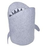 Panier de rangement pour enfant forme requin gris