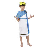 D&eacute;guisement gar&ccedil;on Dieu grec blanc et bleu 4/6 ans