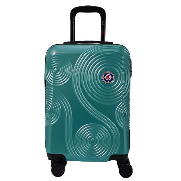 Valise cabine rigide plastique ABS vert 55x35xH65cm
