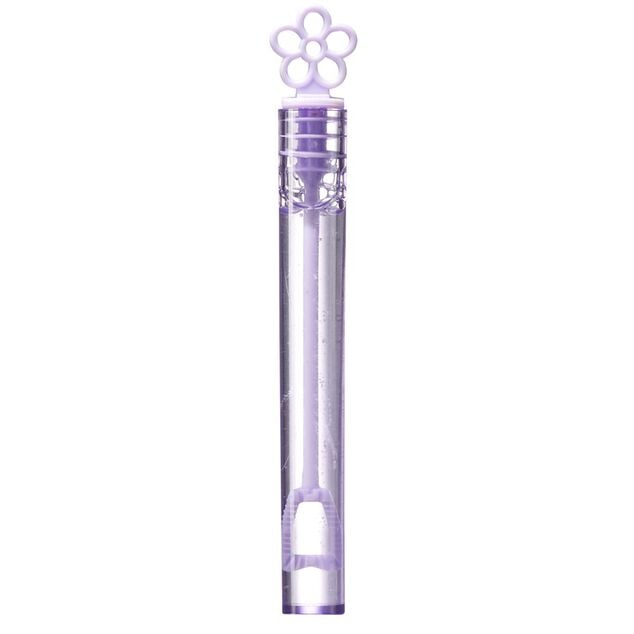 Bâtonnet bulle à savon x8 tube coloré avec embout forme fleur 5ml