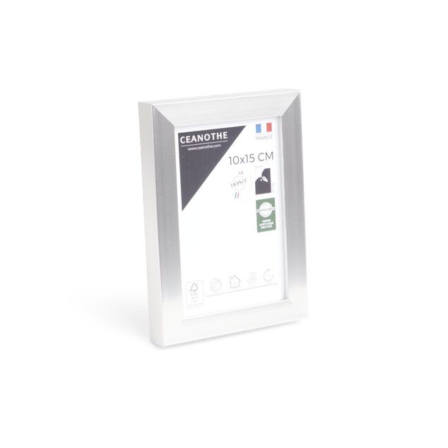 Cadre photo résine gris acier 12,7x17,7cm pour photo 10x15cm