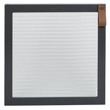 Porte Box Cube 32,2xH32,2x1,2cm bois et verre