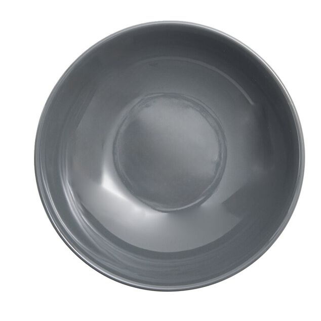 Assiette &agrave; soupe Madrid gr&egrave;s gris &Oslash;20cm