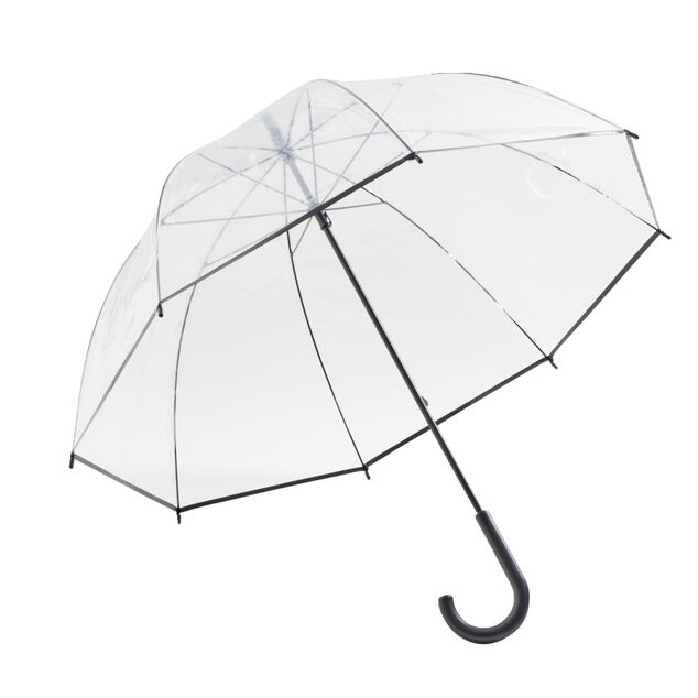 Parapluie canne automatique transparent L87cm