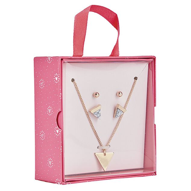 Bo&icirc;te de 5 bijoux dor&eacute;s assortis