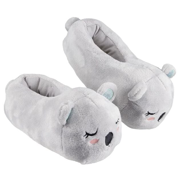 Chaussons enfant design panda gris