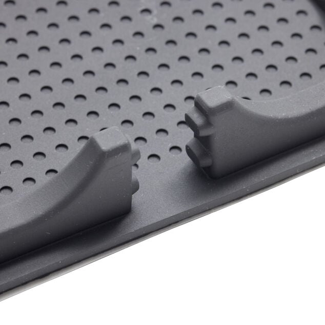 Organisateur de voiture antidérapant 2en1 plastique noir 10,5x18,5cm