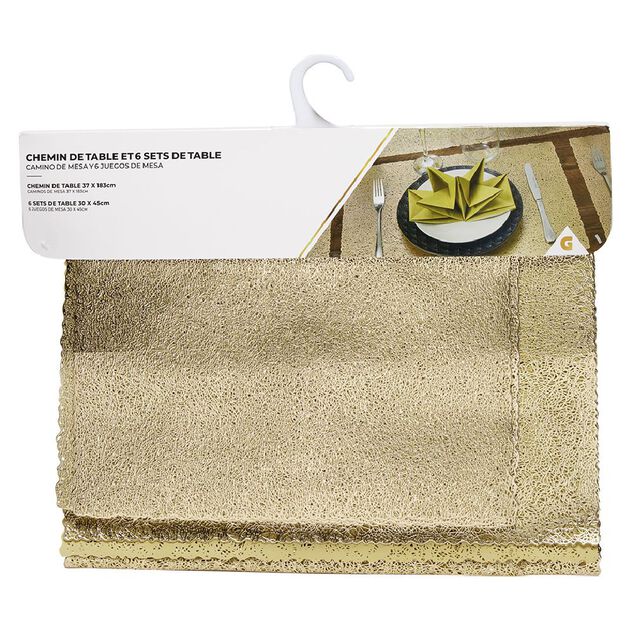Chemin de table avec set x6