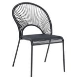 Chaise Urban filaire noir 49x48,5xH88cm