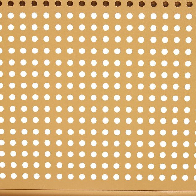 Fauteuil de jardin bas Faro empilable m&eacute;tal orange 56x56xH75cm