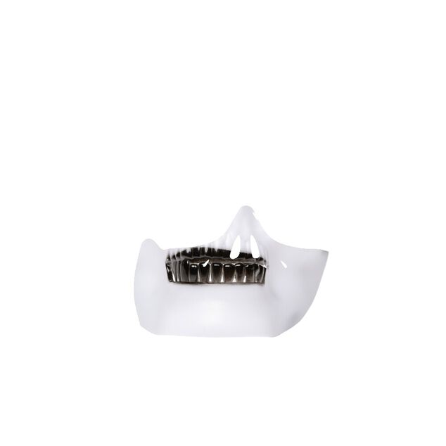 Demi masque de squelette en plastique