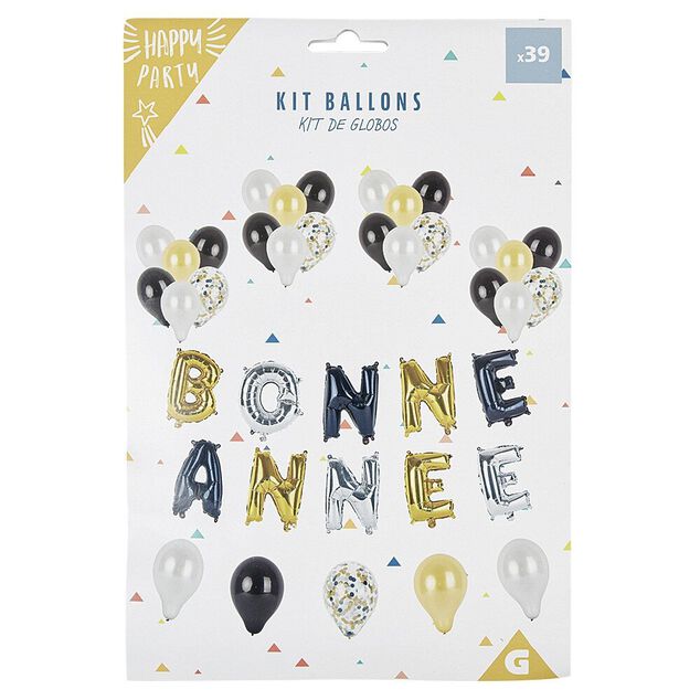 Kit ballon Bonne Ann&eacute;e x 39