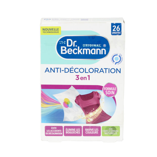 Lingette anti-décoloration Dr Beckmann Expert éclat et couleurs 25 feuilles