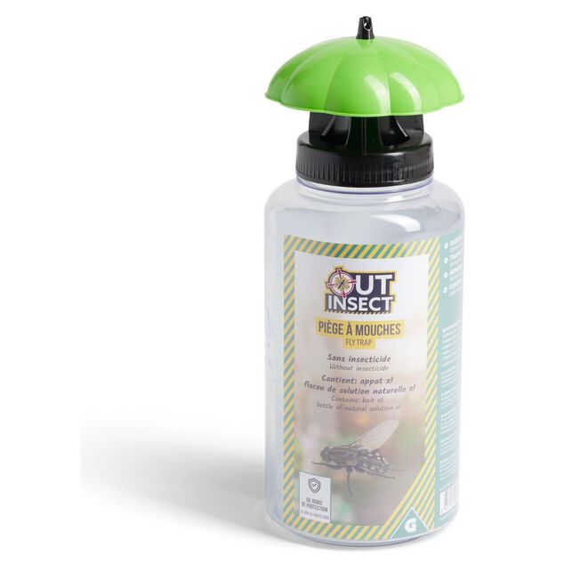 Pi&egrave;ge &agrave; mouches sans insecticide &Oslash;10xH25cm