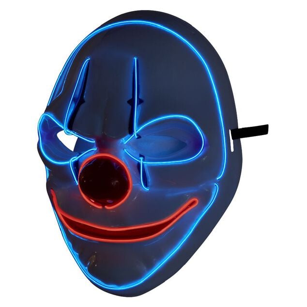 Masque adulte Halloween clown LED