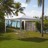 Tonnelle carr&eacute;e Florence blanche 8,4 m&sup2;