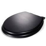 Abattant WC universel en bois noir