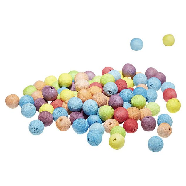 Boule de papier pour sarbacane festive x100