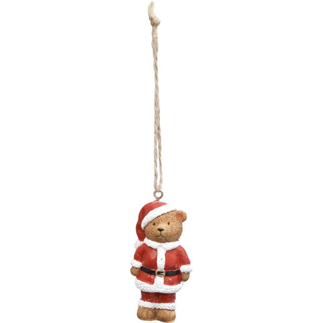 Suspension de No&euml;l forme Ours brun vintage
