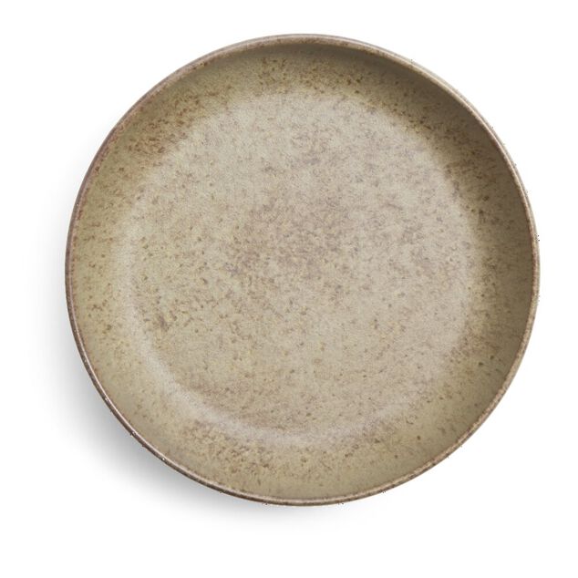 Assiette creuse Istanbul fa&iuml;ence marron &Oslash;21cm