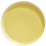 Assiette plate ronde Oslo porcelaine jaune &Oslash;26cm