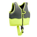 Gilet de natation enfant flottaison aileron vert et gris 2/3ans