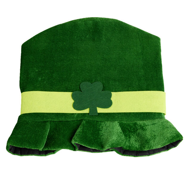 Chapeau haut-de-forme Saint-Patrick taille adulte polyester vert