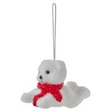 Suspension de Noël Ourson blanc et rouge