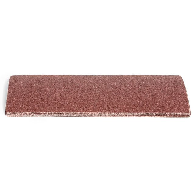 12 patins abrasifs en Corindon pour ponceuses vibrantes - 93 x 230 mm