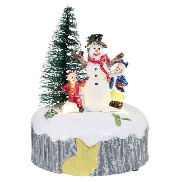 Sc&egrave;ne de No&euml;l lumineuse H12,5cm