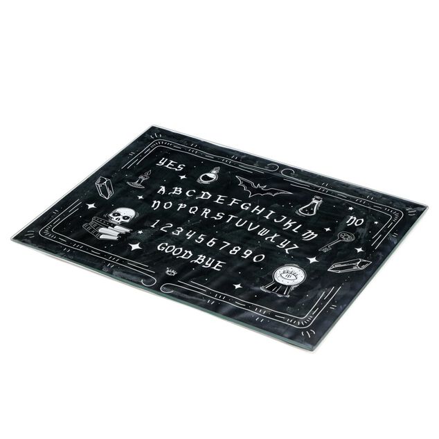 Planche de pr&eacute;sentation verre Ouija noir 30x40cm