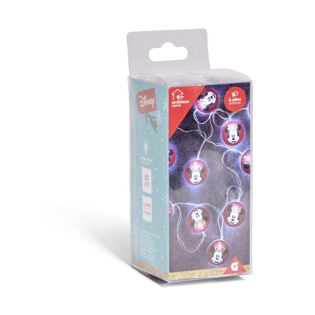 Guirlande Disney Mickey 10LED blanc froid 1,35m