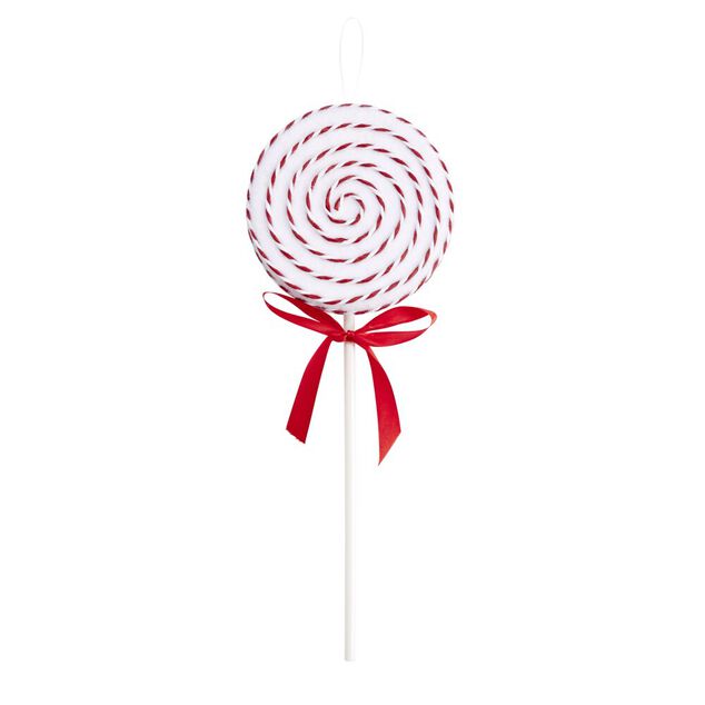 Sucette de No&euml;l &agrave; planter rouge &Oslash;14xH40cm