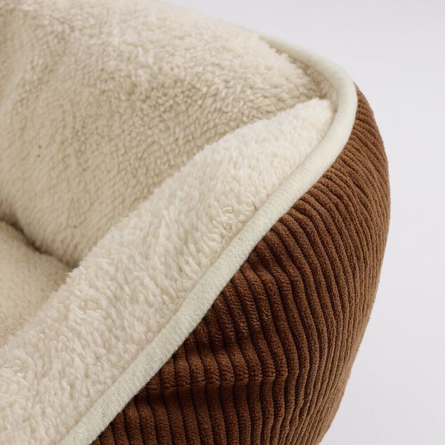 Couchage animal taille S coton flanelle beige et marron 45x60cm (2 mod&egrave;les)