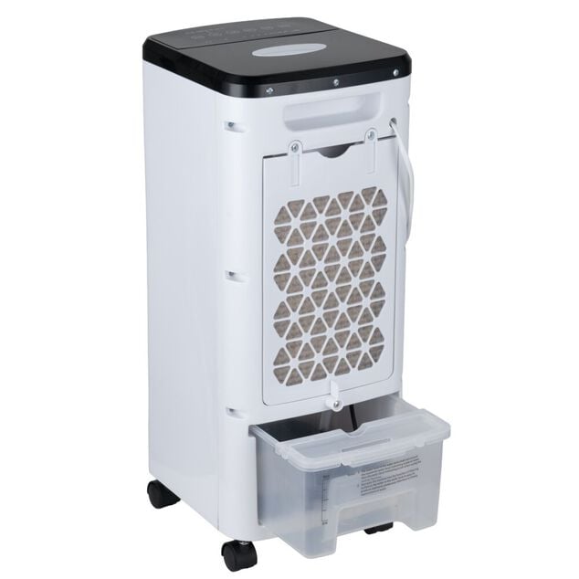 Refroidisseur d'air Homday 60W r&eacute;servoir 4L avec 2 pains de glace 28x26xH60cm