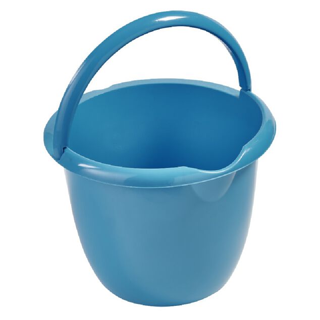 Seau bleu avec anse 7 L