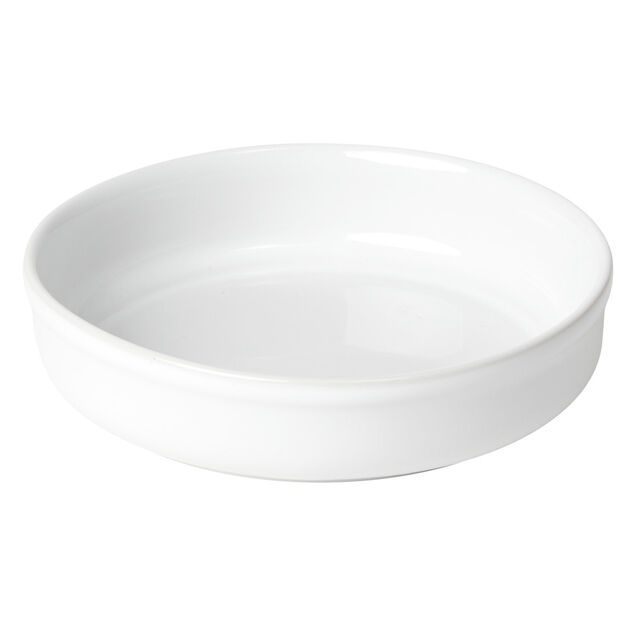 Plat à four crème brûlée blanc