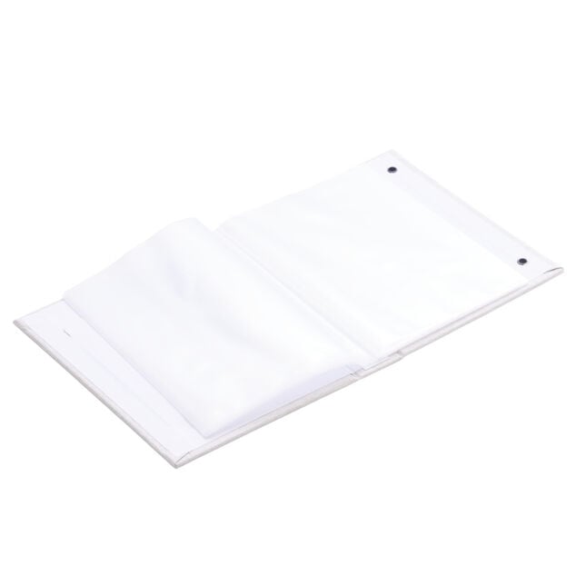 Album photo aspect tiss&eacute; 12,5x16,5cm - 2 mod&egrave;les beige ou rose