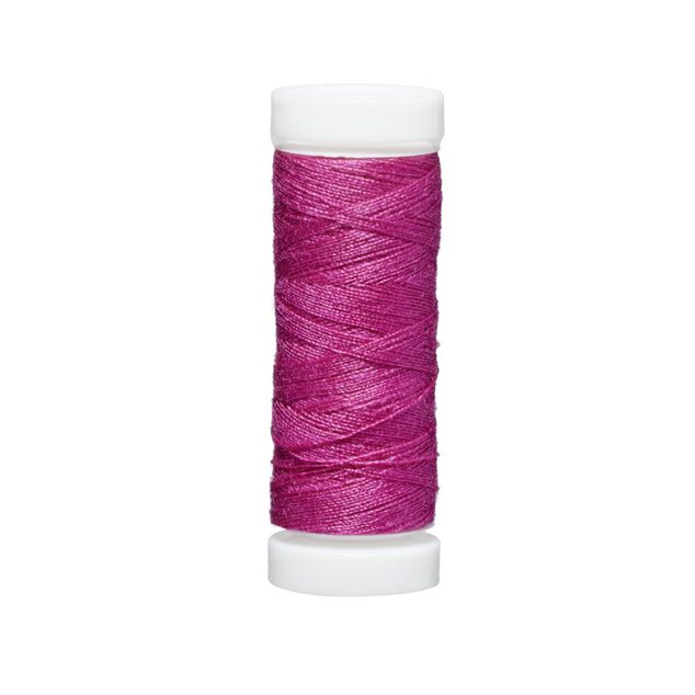 Bobine de fil à coudre rose 100m